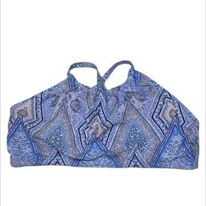 Xhilaration blue patchwork paisley bikini swim bottoms size 18W
